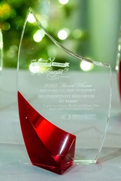 Turning Red Tape into Red Carpet glass awards