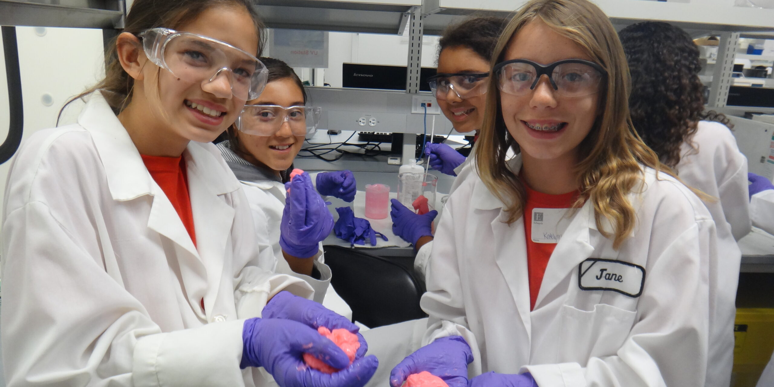 Girls Inc girls at Edwards LifeSciences Photo