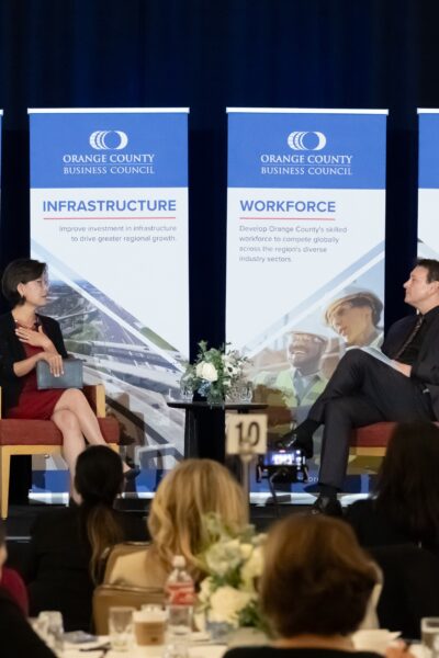 Young Kim and John Young discussion at OCBC's 2025 Legislative Day
