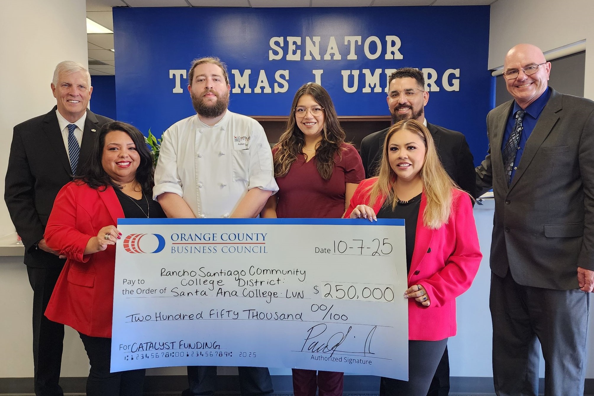 07. Senator Tom Umberg joined OCBC and RSCCD and Santa Ana College