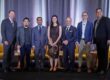 2026 Health Care Forum panel from left to right: Barry Arbuckle, Ph.D., MemorialCare; Peter D. Chang, M.D., UCI Health; Pashtoon Kasi, M.D., M.S., City of Hope Orange County; Jennifer Phan, M.D., Hoag Digestive Health Institute; Payman Roshan, Kaiser Permanente Orange County; Greg Wright, Edwards Lifesciences; and moderator Jeff Ball, OCBC.