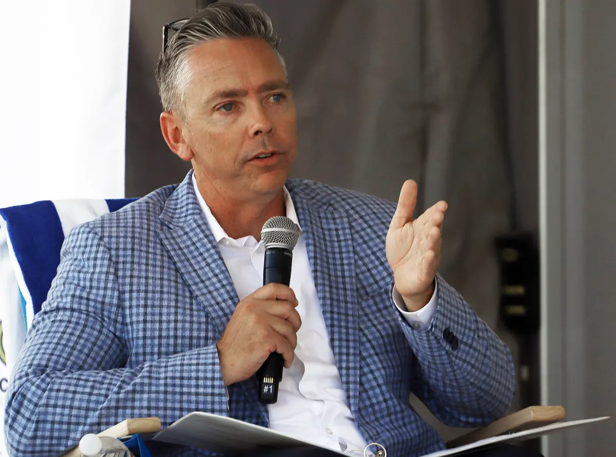Paul Simonds of OCBC asks questions about business in Huntington Beach during Thursday's event - Photo courtesy of James Carbone